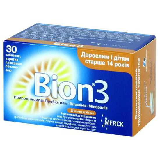 Бион 3 таблетки №30