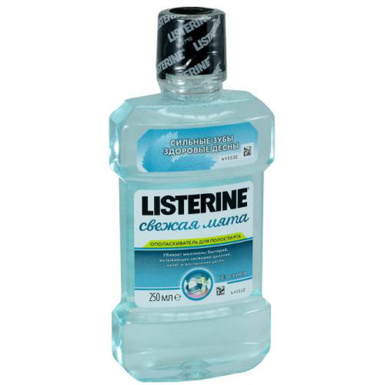 Ополаскиватель антибактериальный для ротовой полости Listerine (Листерин) Свежая мята 250 мл