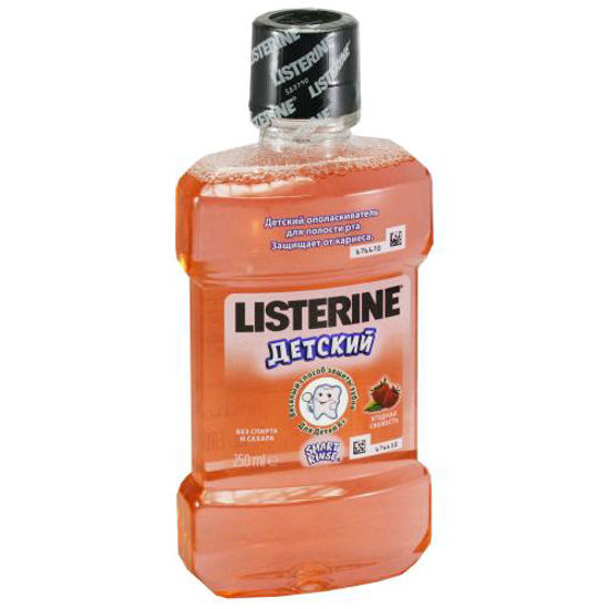 Детский ополаскиватель для полости рта Listerine (Листерин) Smart Rinse Ягодная свежесть 250мл