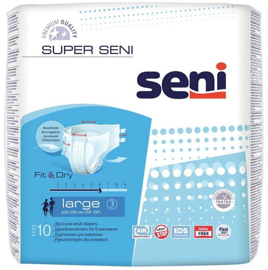 Подгузники для взрослых Супер Сени Лердж (Super Seni Large) №10
