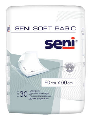Світлина Пелюшки гігієнічні Seni Soft Basic (Сені Софт Базік) 60 х 60 см №30