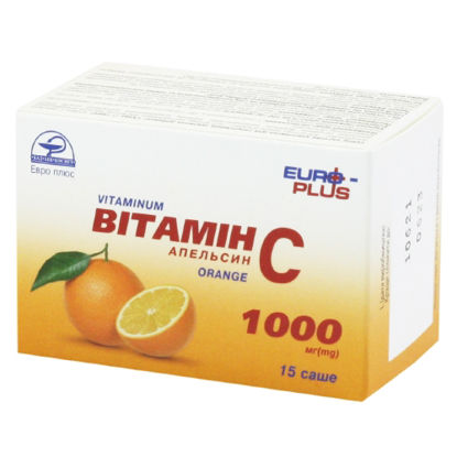 Світлина Вітамін С апельсин 1000 мг саше №15