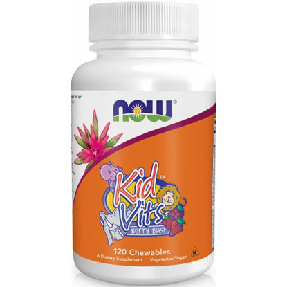 Світлина Вітаміни для дітей зі смаком ягід Now Foods Kid Vits жувальні таблетки №120
