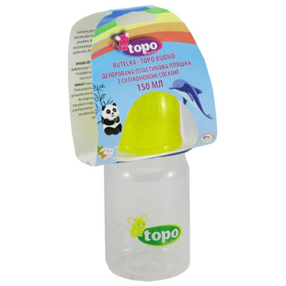 Світлина Пляшечка для годування Topo Buono T002 із силіконовою соскою, 150 мл