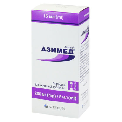 Світлина Азимед порошок для оральної суспензії 200 мг/5 мл 15 мл
