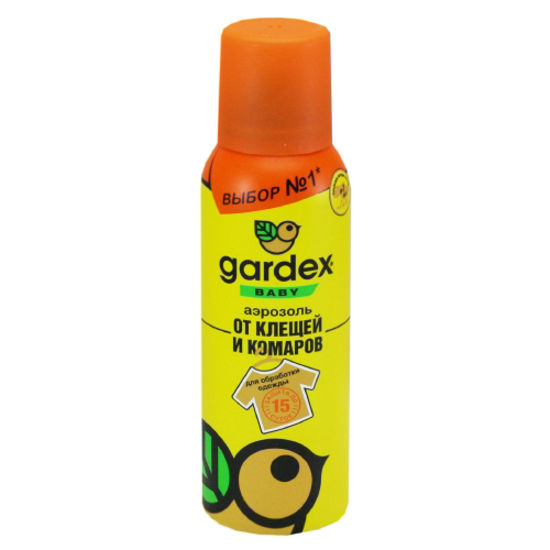 Гардекс бэби (Gardex baby) аэрозоль от клещей комаров на одежду, детский 100 мл